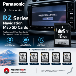 Panasonic RZ Series Map SD Card for Strada navigation system