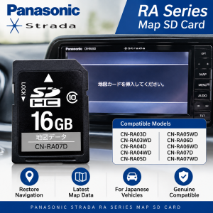 Panasonic Strada RA Series Map SD Card for CN-RA03D CN-RA07WD Navigation Systems