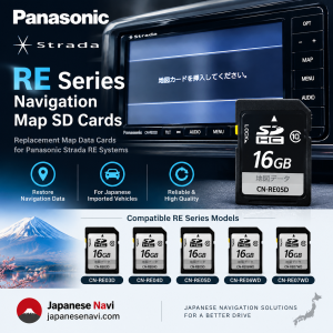 Panasonic Strada RE Series Map SD Card for CN-RE03D CN-RE07WD Navigation Systems