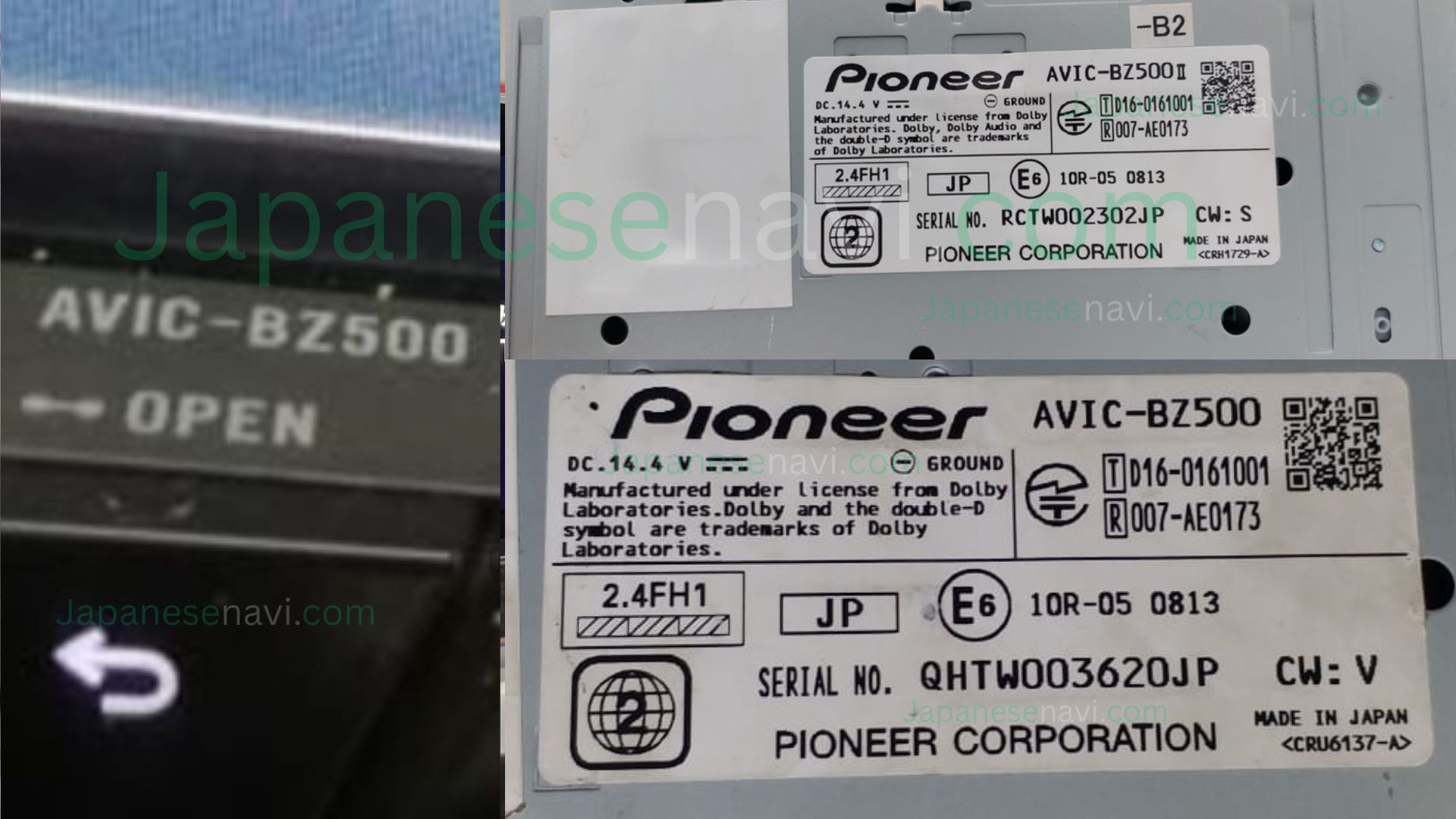 AVIC-BZ500-Map-SD-Card-Pioneer-Carrozzeria-CyberNavi-Repair-Service