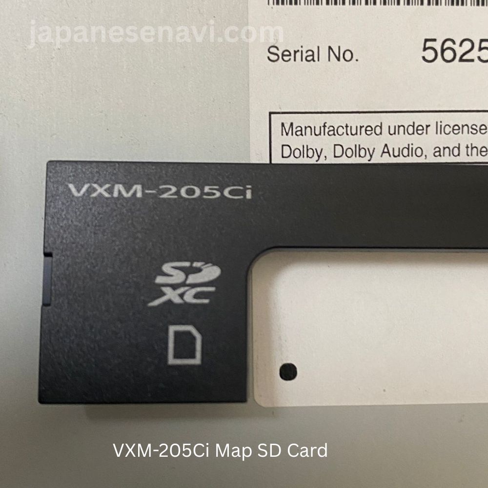 VXM-205Ci Map SD Card