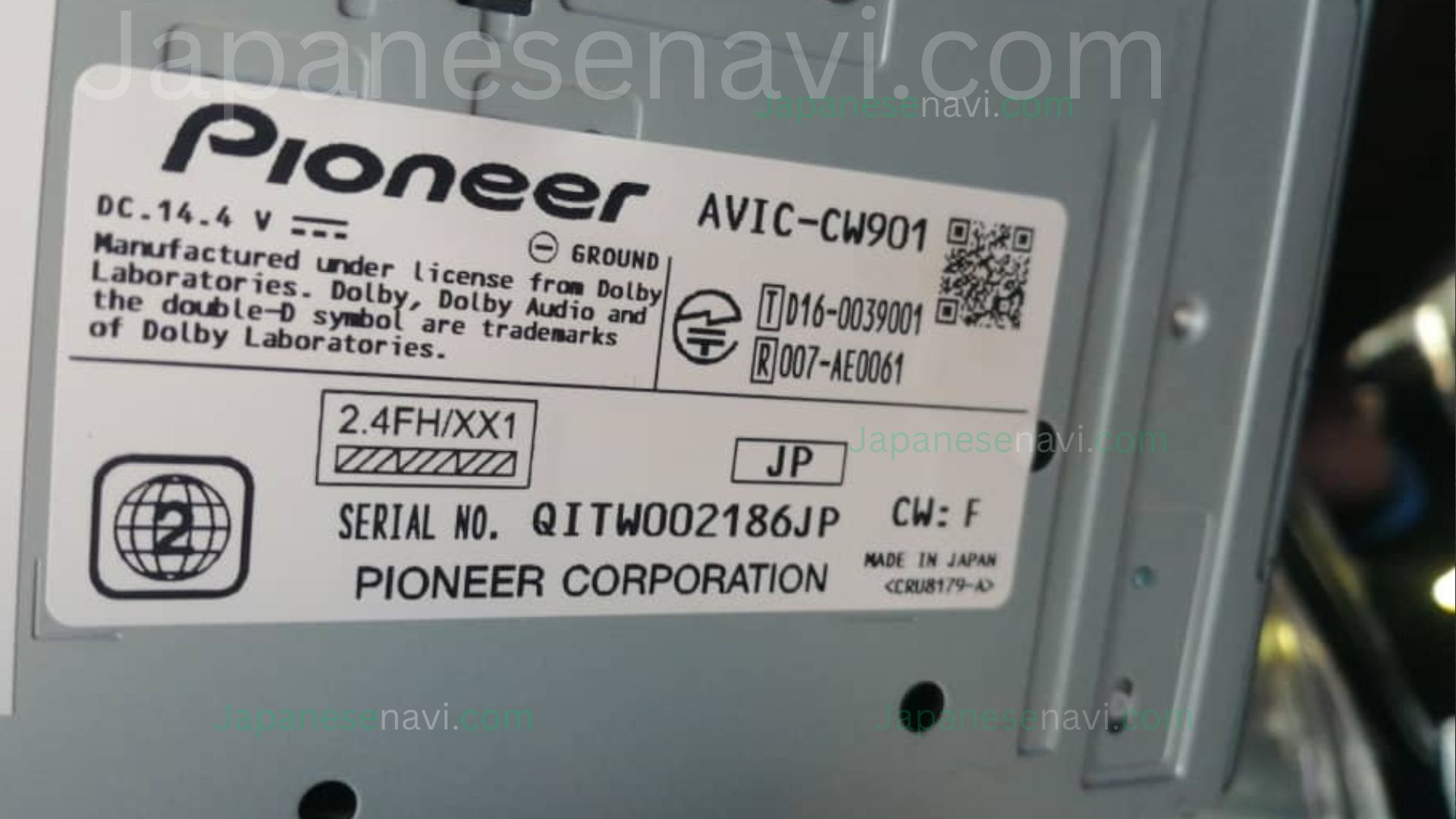 Pioneer Carrozzeria AVIC-CW901 Map SD Card navigation repair and recovery service