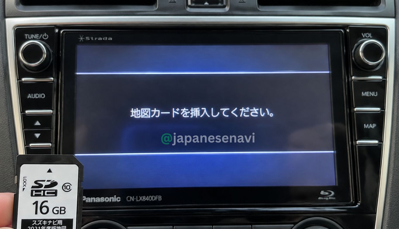 Panasonic CN-LX840DFB Map SD Card for Subaru WRX STI Navigation