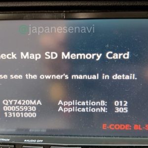 Clarion GCX613 – Boot Map SD Card