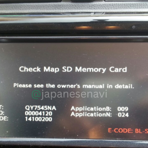 Nissan MC314D-W Navigation Map SD Card
